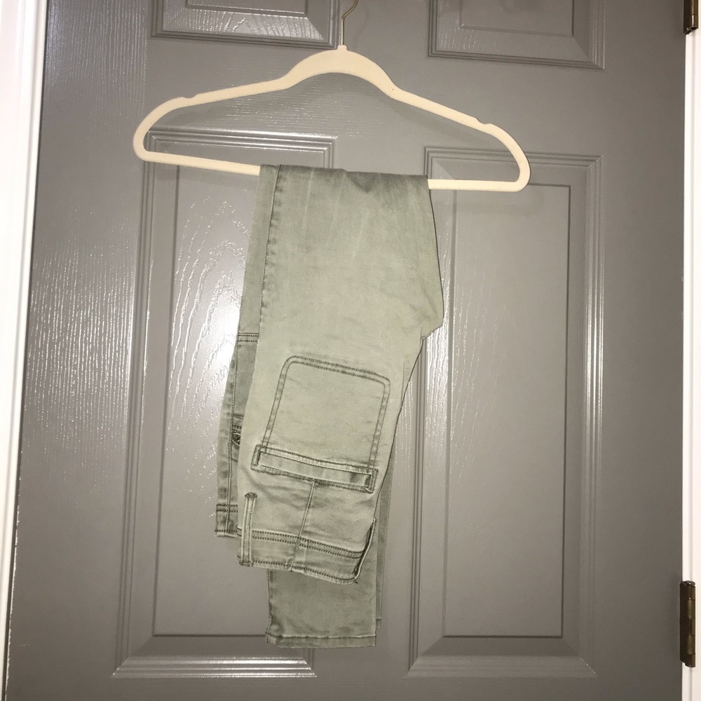 Green Abercrombie jeans